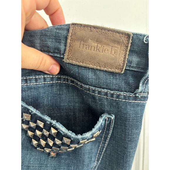 Vintage Frankie B low rise y2k jeans with studded pockets size 27 - Picture 5 of 8